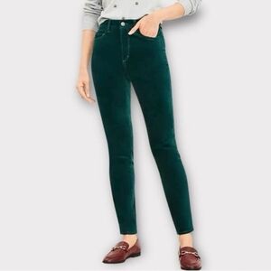 LOFT Forest Green Skinny Pants